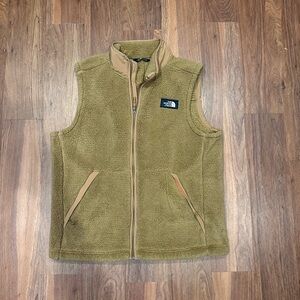The North Face Olive Green Fleece Vest